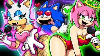 Rouge the Bat VS Amy Singing Battle! | The Sonic Tapes Music Animation