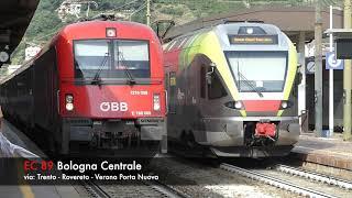 Züge in Bolzano/Bozen mit FLIRT, E.464, ÖBB 1216 und Pendolino in HD