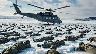 【Movie】Soldiers lie as corpses on ice; chopper opens fire!