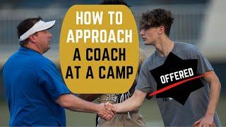 How To Approach a College Coach at a Camp