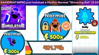 Pumpkin King |Diamond Candycorn Crystal | Mythic Shivering Bat | Speedman Simulator