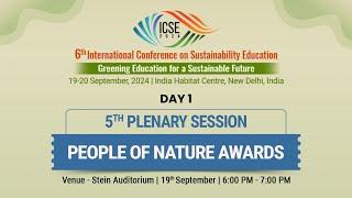 5th Plenary Session | 6th International Conference on Sustainability Education | ICSE 2024