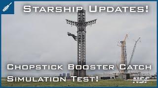 SpaceX Starship Updates! Chopstick Catching Arms Simulate Super Heavy Catch! TheSpaceXShow