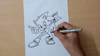 How to draw SONIC   / Art media