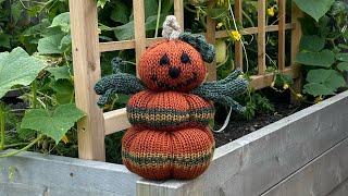 Pumpkin Scarecrow ~ Addi / Sentro : Circular Knitting