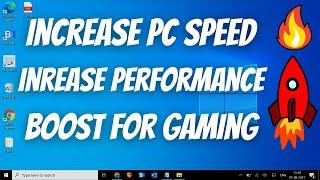 Speed Up Windows 10/11| Boost FPS | Increase Gaming Performance | Increase FPS | Fix PC LAG