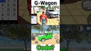 G-Wagon Car Cheat Code in Indian Bike Driving 3D Game l New Update Indian Bikes Driving 3D #shorts