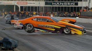 Pro Mod Driver Dan Stevenson crosses the center line