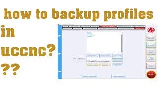 How to backup profiles in uccnc