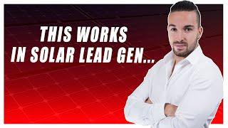 How Our Solar Lead Generation Works