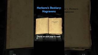 Herbane’s Bestiary: Hagravens #skyrim #gaming #lore #backstory #books #bestiary #herbane #hagraven