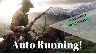 RDR2 HOW TO AUTO RUN! - CINEMATIC VIEW - WAY POINT RUNNING - Fast Travel?