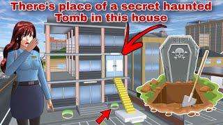 مكان قبر مسكون سريه يختبئ هنا There's place of a secret haunted Tomb in this house in Sakura School