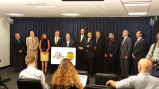 Press conference President Powers merging law firm