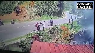 Demodara accident caught on CCTV