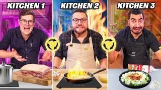 Every 10 Minutes... We Switch Kitchens | Multi Kitchen Rotation Challenge