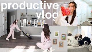 productive VLOG: tasks I've been putting off, valentines day decor, + puppy surgery