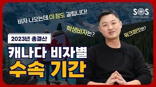 2023년  캐나다 비자별 수속 기간 총결산! | 학생비자 | 워크퍼밋 | 비지터레코드  | ETA  | LMIA