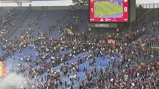 Roma - Udinese, l’ingresso dei tifosi in Curva Sud al 30’ e l’omaggio a De Rossi