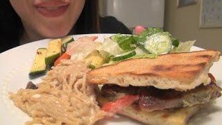 SassEsnacks ASMR: Greek Gyro | Mediterranean Food | Eating Sounds