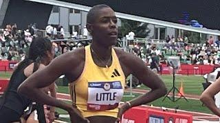 400m Women’s Hurdles Semi-final Heat 2, 2024 U.S. Olympic Trials, Shamier Little, Rachel Glenn