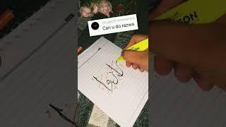 Razwa name calligraphy Arabic Calligraphy #youtubeshorts #arabicart #viral #trending