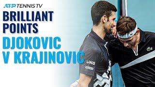 Brilliant Points in Djokovic vs Krajinovic Battle | Vienna 2020 Highlights