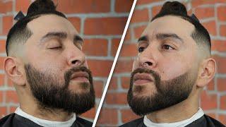 How to: Shape a DUCK TAIL BEARD + Beard Enhancement | Barber Tutorial