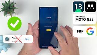 Eliminar Cuenta de Google Motorola Moto G32 | Moto G52 | No abre Ajustes | Actualizado