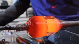 2000 Degree Hot Glass! Incalmo Technique Glassblowing Demonstration