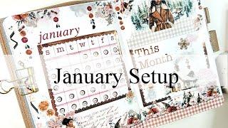 January Bullet Journal setup | Paper trail plans