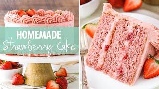 Homemade Strawberry Cake