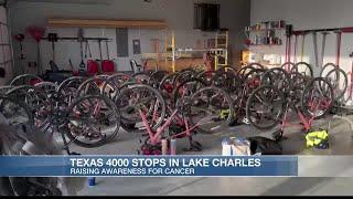 Texas 4000 Bikers Against Cancer stops by Lake Charles