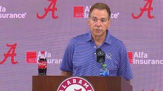 Nick Saban on 2023 depth chart