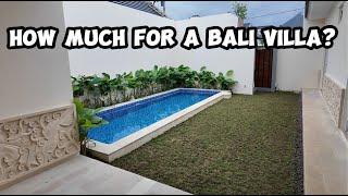 BALI villa hunting. Sanur beachside villa cost! could you live here?