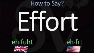 How to Pronounce Effort? British Vs American Pronunciation