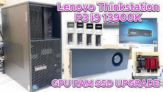 Lenovo ThinkStation P3 i9-13900K GPU RAM SSD Upgrade | RTX A5000 Installation | 30GS001KAX