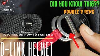 D-Ring helmet tutorial | How to fasten double D-link??   | Step by Step guide | 390 degrees