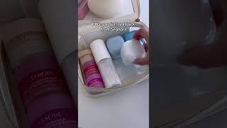 Organizing my skincare bag: ASMR