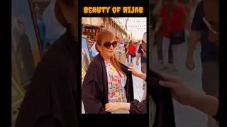 Non Muslim girls try wearing  hijab ️ | Islamic status #shorts #viral #trending #islam