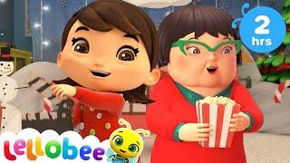 Christmas Songs Medley - Family Show! |  PRESCHOOL PLAYHOUSE  | Lellobee Kids Karaoke