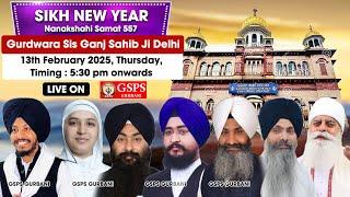 Gurdwara Sis Ganj Sahib Ji Delhi LIVE ! Sikh New Year 2025