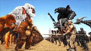 1000 APES vs 1000 HUMANS | EPIC BATTLE