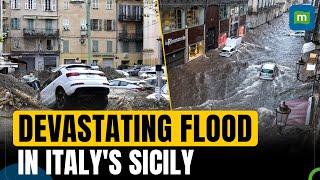 Flood Wreaks Havoc In Italy's Sicily As Rescue Efforts Continue After Heavy Downpour | N18G