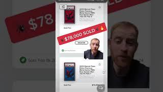 $78,000 Spider-Man Red PMG Sold  #marvelcards #tradingcards #spiderman #spidermannowayhome