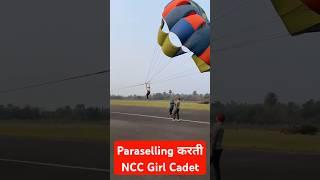 Paraselling in NCC  | NCC Girl Cadet | #nccgirl #tejasnccarmy #nccgirls #ncc #ncctraining #ytshorts