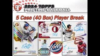 2024 Topps PRISTINE 5 Case (40 Box) Player Break eBay 08/30/24