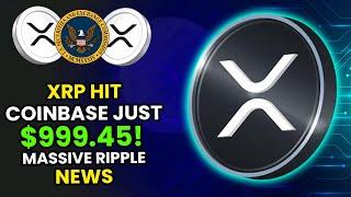 XRP TO $999.45! COINBASE JUST BEAT THE SEC – Massive Ripple News!