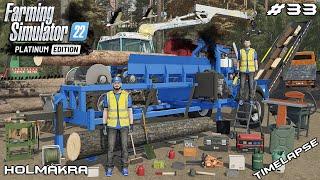 MAKING FIREWOOD WITH FIREWOOD PROCESSOR | Forestry ON Holmakra | Farming Simulator 22 | Episode 33