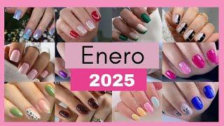 TENDENCIAS de Uñas Cortas para ENERO 2025/Recopilación de diseños de uñas para año nuevo